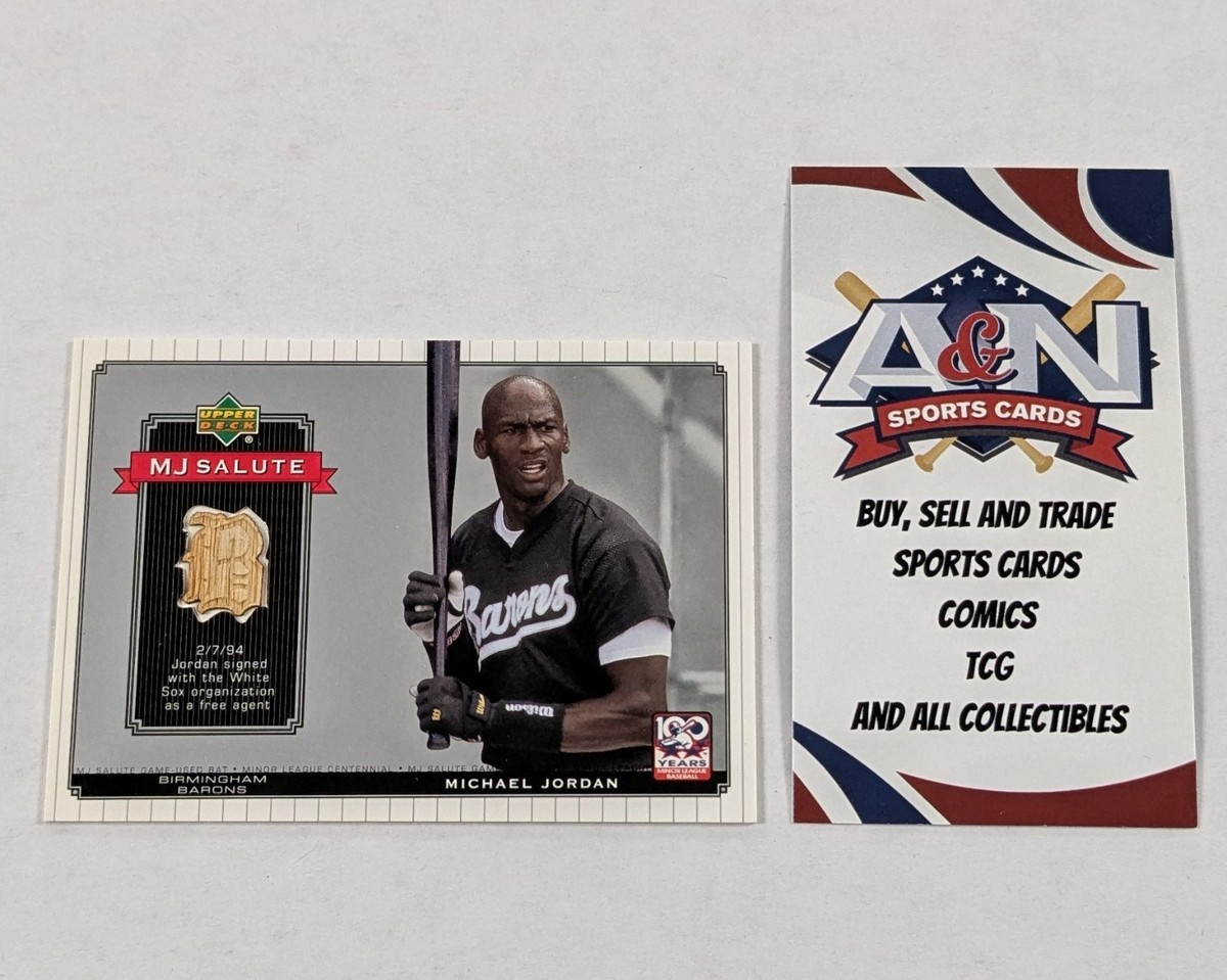 Upper Deck MJ Salute Michael Jordan Birmingham Barons Game-Used