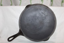 Vintage Wagner Arc Star Logo No. 9 Cast Iron Skillet 1891-1910