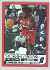 2005-06 Topps Big Game Red 26/99 Darius Miles #102 7m4