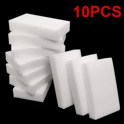 100 x Magic Reinigungsschwamm Radierer Fleckenentferner Melaminschaum UK KOSTENLOSER VERSAND!