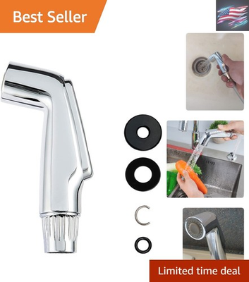 #ad High Pressure Pull Out Faucet Sprayer with Easy On Off Control Chrome Finish $26.77