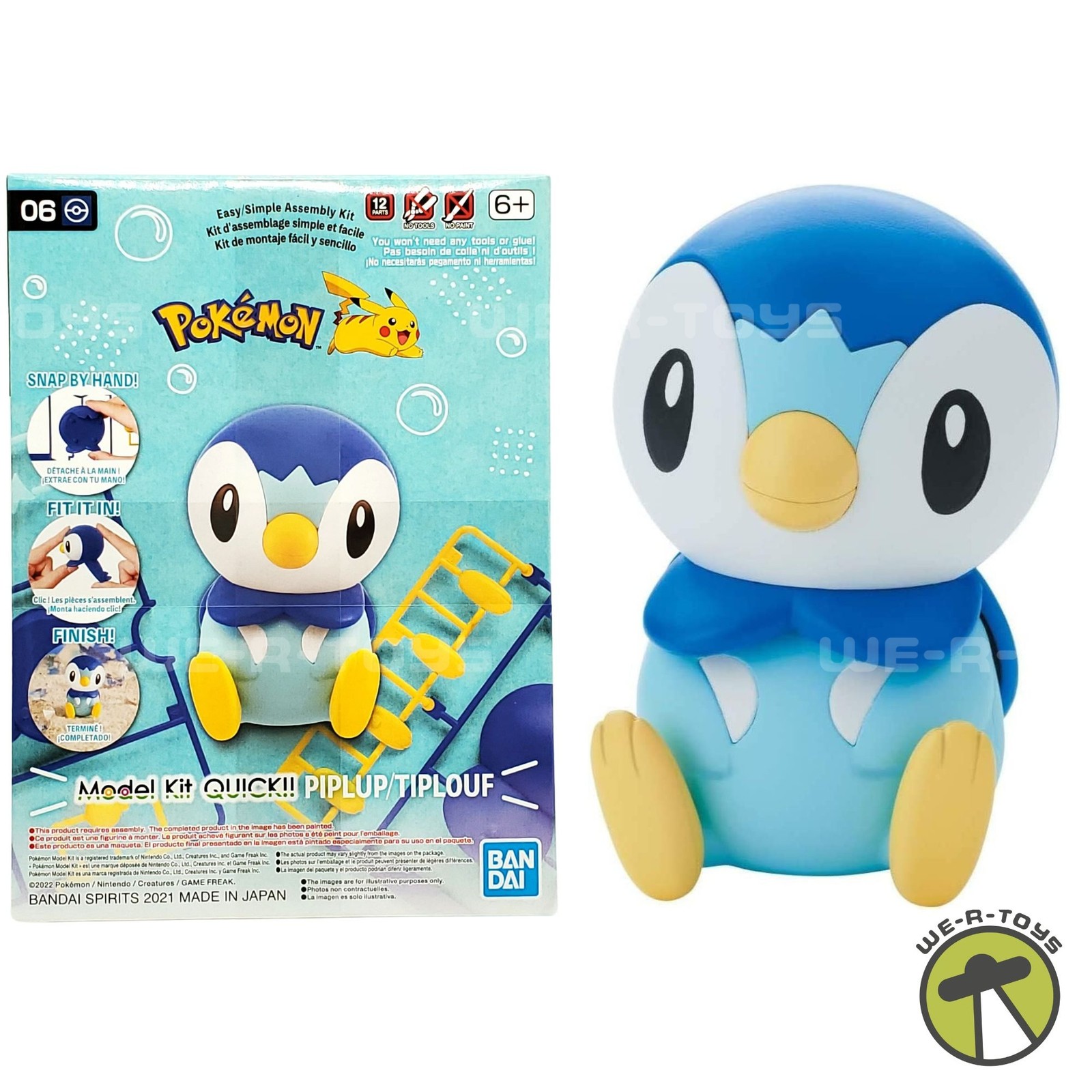 Pokemon 06 Piplup ModelKit Quick 2022 Bandai Hobby