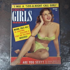 COVER GIRLS MODELS Magazine - March 1953 - w/ Marilyn Monroe AD