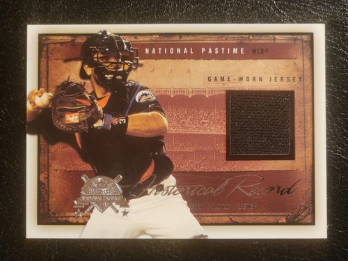2005 Fleer National Pastime Mike Piazza Historical Record Jersey Patch #HR-MP