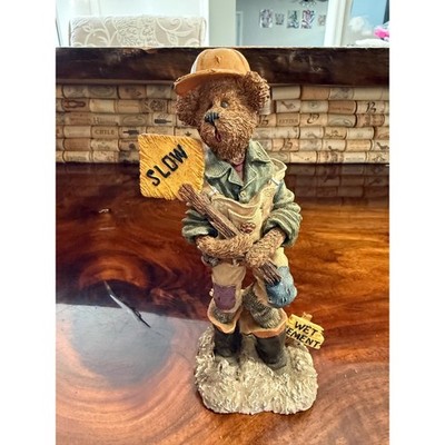 Boyds Bears Folkstone Collection Jack Hammer Hard Hat Figurine 2885 1999 Vintage