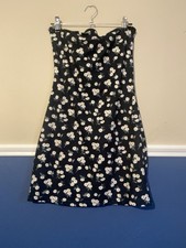 Shein Size Xs Daisy Pattern Sleeveless Dress Good Condition