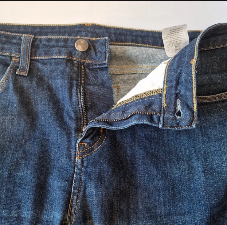 Carhartt Riot Pant W32 L31 WIP Tapered Denim Blue Jeans  thumbnail 4