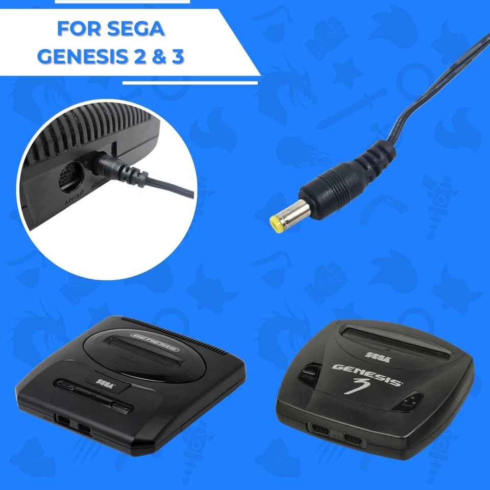 Old Skool Sega Genesis Ac Adapter for Genesis 2 and 3 or Game Gear - Image 3 of 4