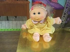 CABBAGE PATCH KIDS TODDLER TOUCH OF COLOR SILK BLONDE HAIR ORIGINAL CLOTHES