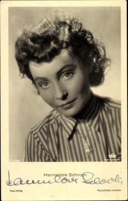 Postcard actress Hannelore Schroth, portrait, Tobis film, Ross, a... - 4152958
