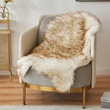 Faux Fur Sheepskin Rug Luxury Fluffy Area Rugs - Super Soft Decorative Shag