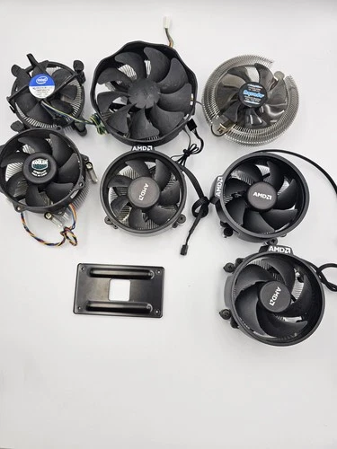 Intel, AMD CPU, Kühler/ Cooler & Lüfter, 7 Stück als Konvolut + Backplate AM4!