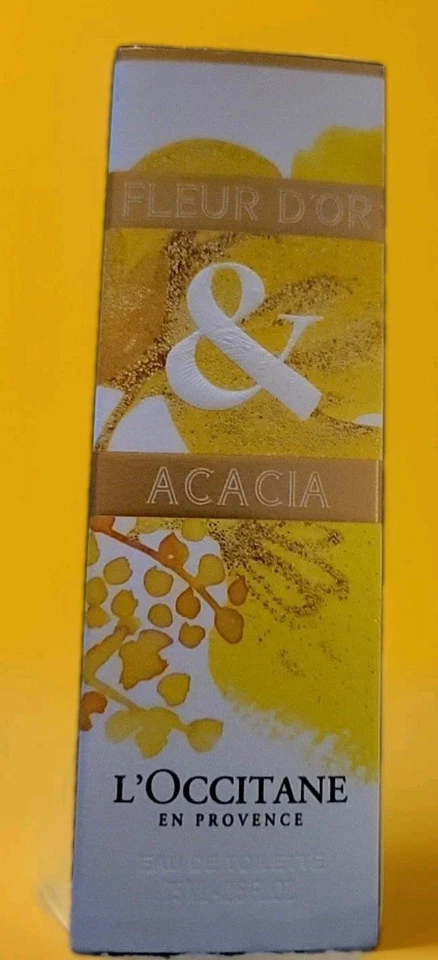 RARE NIB L'Occitane FLEUR D'OR & ACACIA Eau de Toilette Spray 2.5oz 75ml - Image 3 of 4