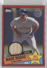 2020 Topps 1985 Baseball All-Stars Relics Red 2/25 Wade Boggs #85ASR-WB HOF 2d7