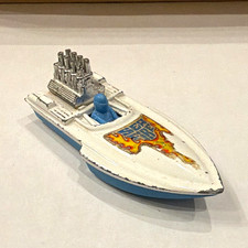 Matchbox Superfast No. 5 Seafire Diecast Boat 1:64 White/Blue 1975