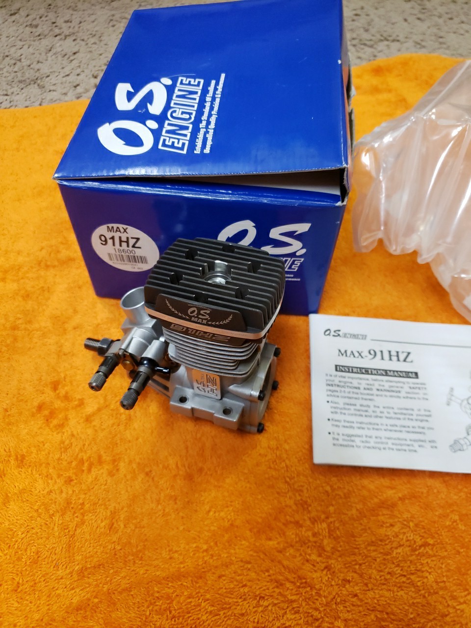 OS Engine - OS max 91 HZ RC Motor - Nice - Part 18600 -  L26