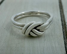 Double Love Knot Sterling Silver Ring