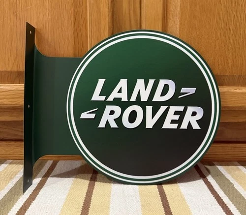 Land Rover Flange Sign Gas Oil Garage Parts Tools Vintage Style Wall Decor