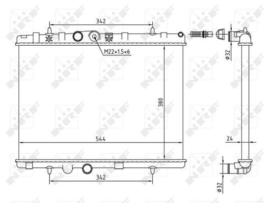 Radiator fits CITROEN C3 AIRCROSS Mk2 1.2 1.5D 1.6D 2017 on NRF 133089 1330P8 - Image 28