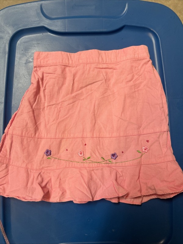 Vintage 90s McKids McDonald’s Girls Skirt Size 6 Pink  Stretch Waist Embroidery