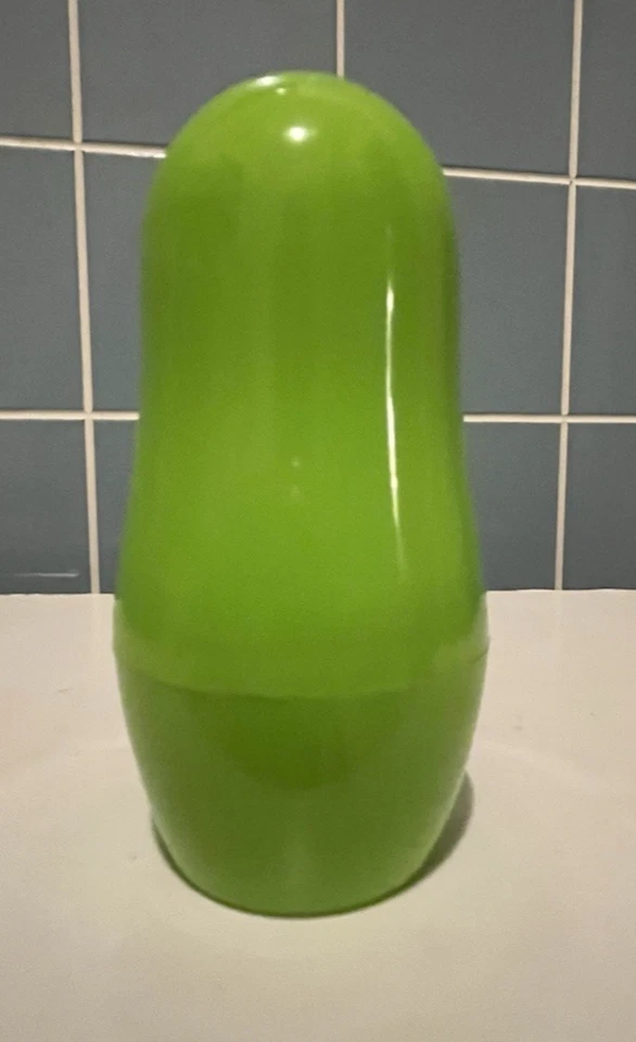 Robot Retro Muñecas Anidación Verde Juego de 6 Piezas Matrioska Pequeño 3.25" Foto 3 de 4