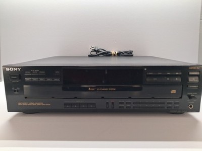 Sony CDP-C545 5-CD Compact Disc Changer Player No Remote Tested Works
