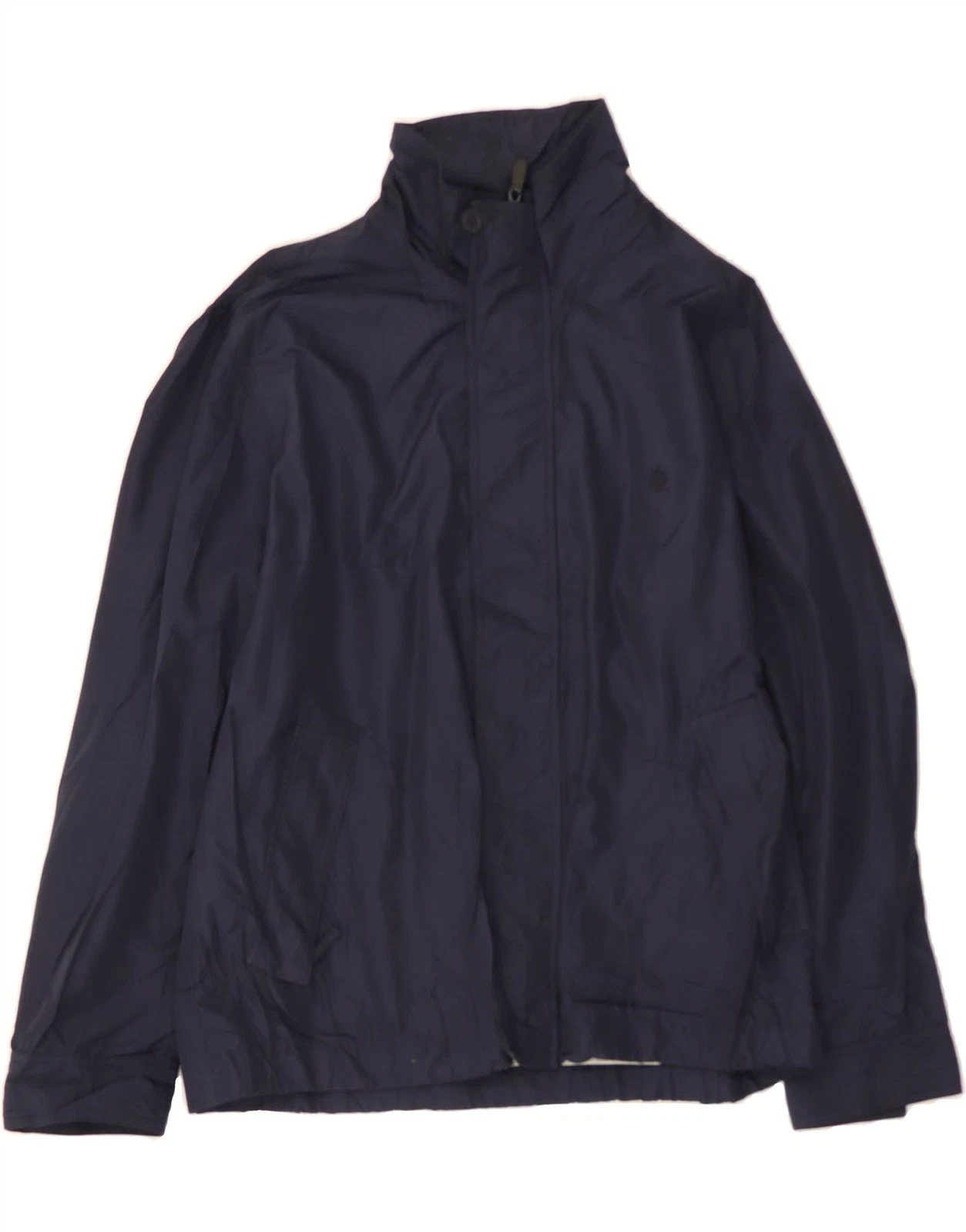 MARINA YACHTING Mens Windbreaker Jacket IT 50 Large Navy Blue Polyester CW43