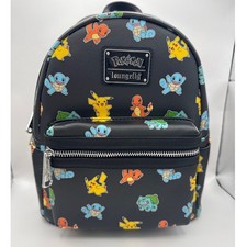 Loungefly Pokemon Starters Mini Backpack Unisex Chamander Pikachu Squirtel NWT