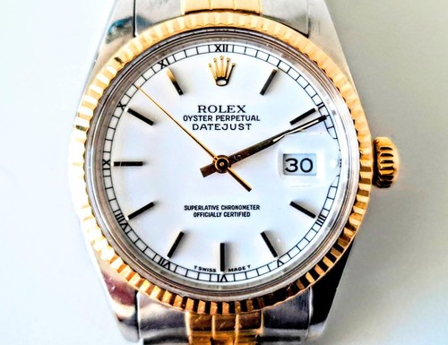 Rolex Oyster Perpetual DateJust 36 Automatic Jubilee 18ct Gold Mens Wristwatch