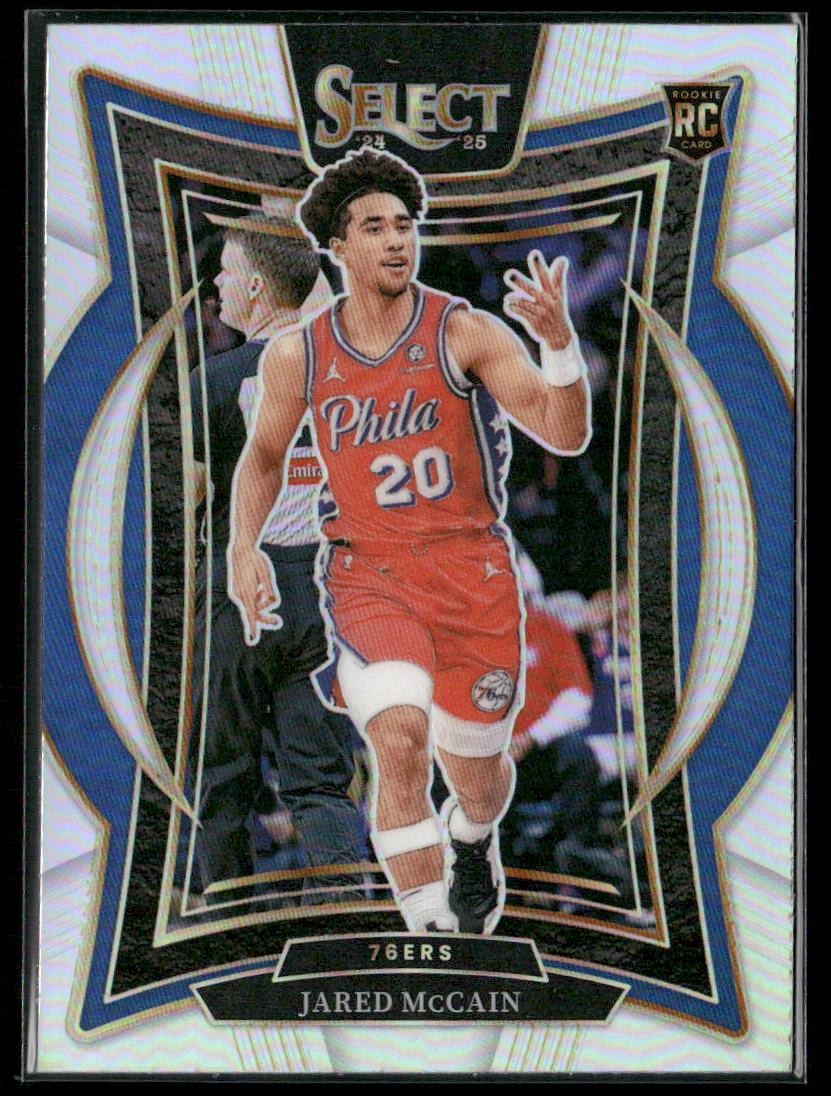 2024-25 Panini Select #82 Jared McCain Silver Prizm