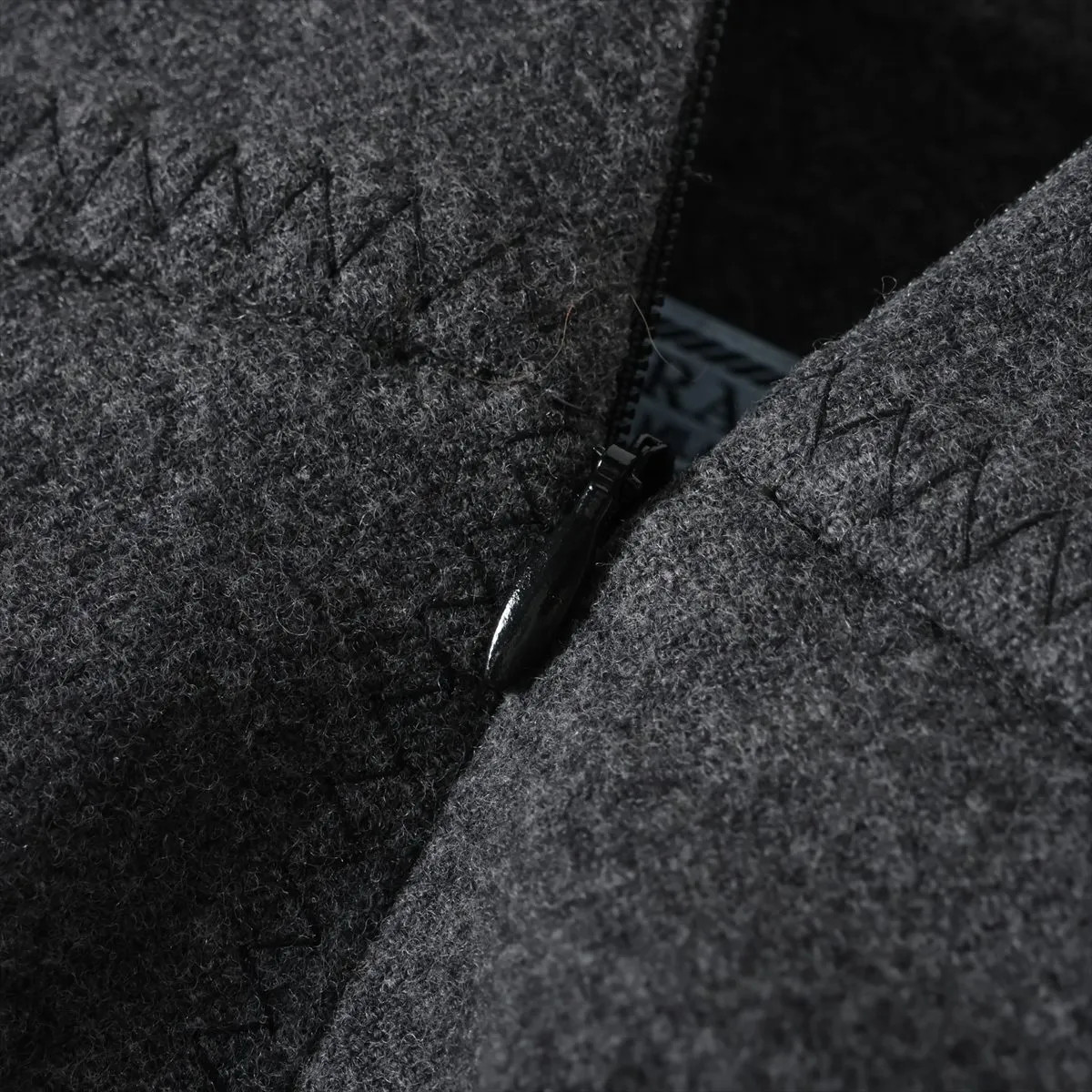 Prada 18 years Wool & Nylon Pants 40S Ladies' Gray Missing belt P271BH thumbnail 3