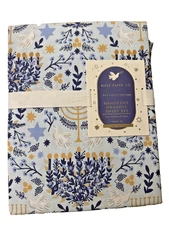 Pottery Barn Teen Rifle Paper Co Hanukkah TWIN / XL Organic 4 Pc Sheet Set NEW