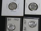 Lot of 4 90% Silver Roosevelt Dimes Mixed Dates