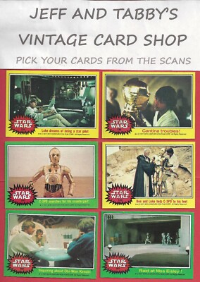 1977 TOPPS STAR WARS 3RD AND 4TH SERIES/SEE DROP DOWN MENU 4 CARD U WILL RECEIVE