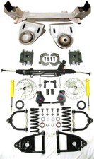 1949 To 1954 Chevy Car Mustang Ii 2 Front End Suspension Power 2 Drop Kit Ifs