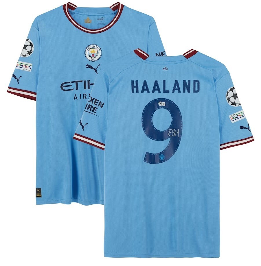 Erling Haaland Autographed Manchester City Jersey | eBay