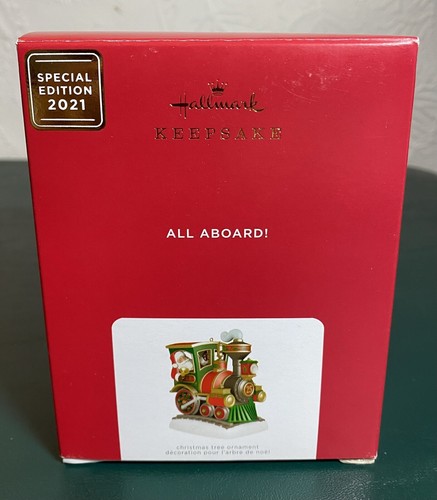 NIB 2021 Hallmark ALL ABOARD! Keepsake Christmas Ornament