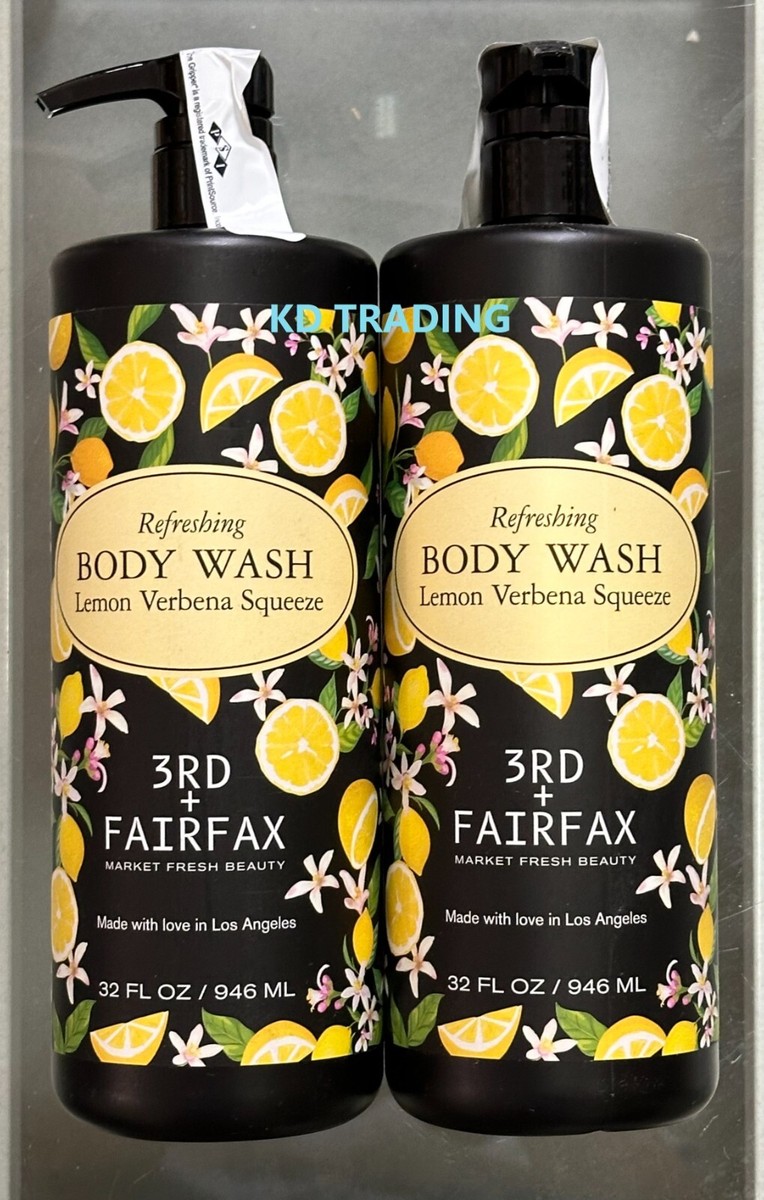 2-Pack) 3RD + FAIRFAX Market Fresh Beauty REFRESHING Lemon Verbena