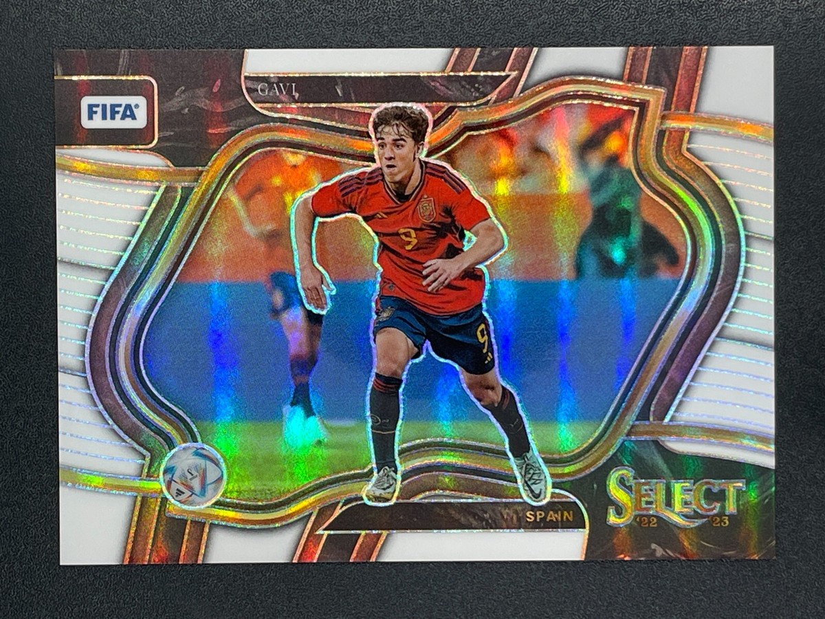 2022-23 Panini Select FIFA Soccer Gavi Spain Field Level White 