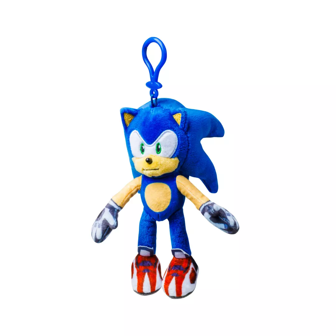 P.M.I. SONIC PRIME NETFLIX SOFT PLUSH CLIP ON KEYRING TOYS SON7004