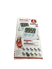 Antonki Upgraded Digital Kitchen Timer with Magnetic Back-2 Pack