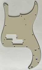 3 Ply VintageYellow Pickguard Fit Fender '62 Precision P Bass Style Guitar Parts