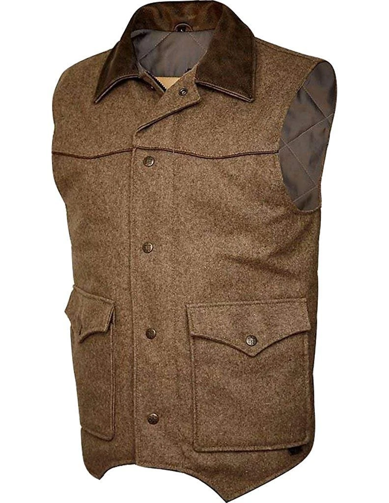 Mens wool shop cowboy vest