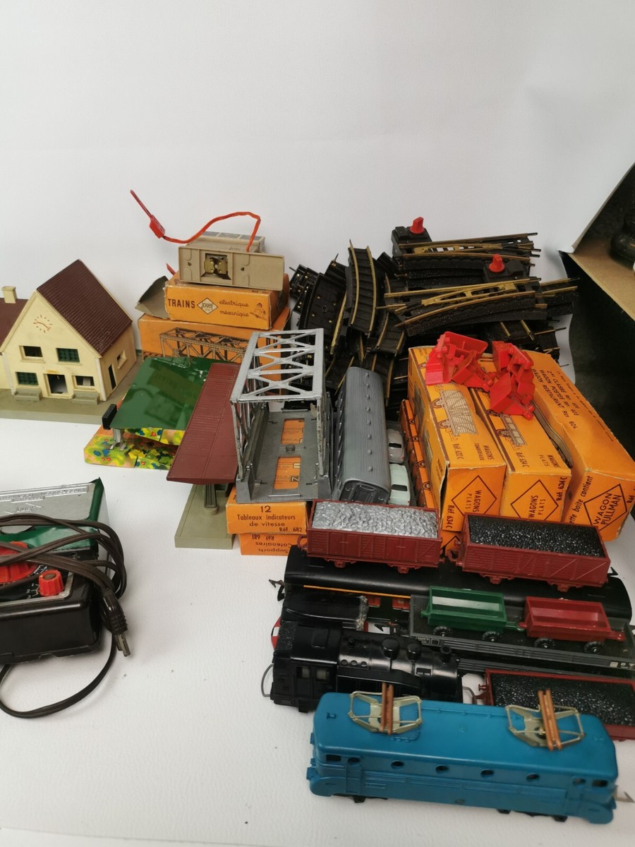 Lot Wagons Jouef + Boîtes Pullman + Gare – Train Miniature HO Occasion