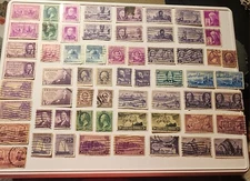 3 CENTS POSTAGE STAMPS. MIXED LOT. used & Vintage.