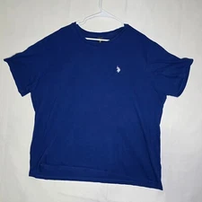 U.S. Polo Assn. T-Shirt Men’s XXL Blue Short Sleeve Crew Neck Cotton Logo Tee