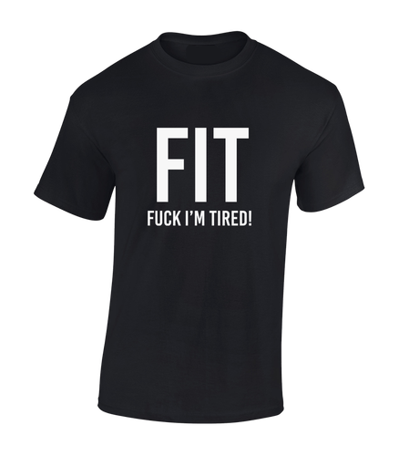 CAMISETA FIT FU*K I'M CANSADO PARA HOMBRE BROMA DIVERTIDA GIMNASIO ENTRENAMIENTO TOP DISEÑO CORRER NUEVA - Imagen 7 de 12