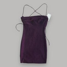 NWT Small Nordstrom Stunning Purple Sparkle Mini Dress