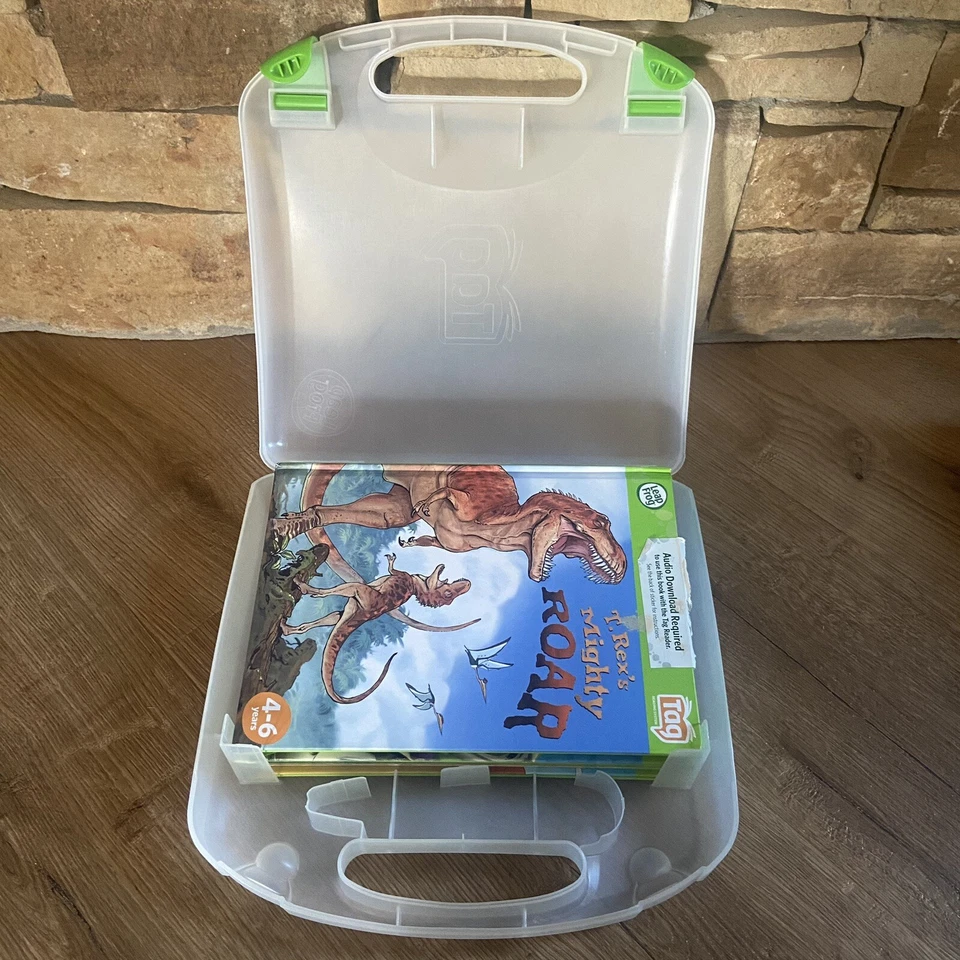 Leapfrog Tag Reading System 6 Books Green & Clear Case 5 HC 1 PB I Spy Toy Story - Image 2 of 4
