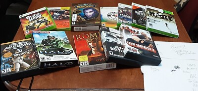Bulk Sale-XBox, PC CdRom, PC CD Rom, Memory card, AR GAMEBOY, World Of WarCraft 